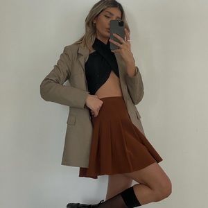 PRINCESS POLLY LUCID MINI SKIRT BROWN